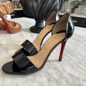 Christian Louboutin black patent d’Orsay heels 9.5